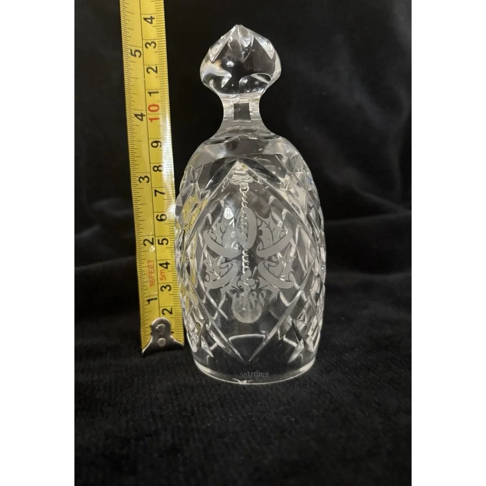Waterford Crystal Twelve Days of Christmas Bell 1988 5 Golden Rings Design